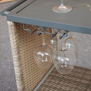 Cambridge Service Cart - Natural by Malay Deluxe