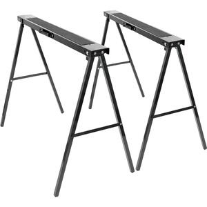 Folding Iron Saw Horses - BlackBlack - Pack of 2 - Black by Harbour Housewares