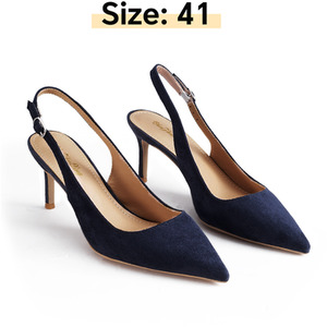 Suede Stiletto High Heels with Pointed Toe by komore