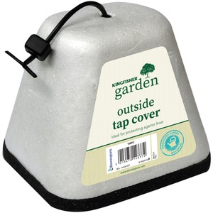 2 x Outside Insulated Tap Cover - White by Kingfisher