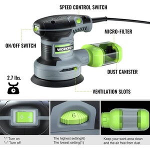 Workpro 300W Orbital Sander by Workpro