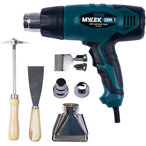 Mylek 2000w Hot Air Heat Gun - Paint, Varnish Stripping, Max 650oC - Blue by Mylek