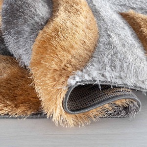 Modern Soft Swirl Shimmer Shaggy Area Rugs by Desire Rugs