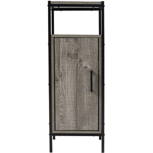 2-Tier Industrial Bathroom Floor Cabinet - Black by lifeideas