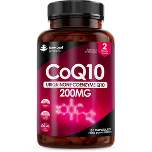 CoQ10 Supplement Ubiquinone Coenzyme Q10 Capsules - CoQ10 by New Leaf Products