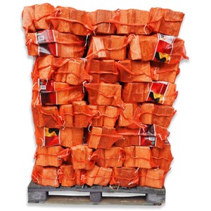 Warma Firewood Softwood Logs - Brown / 99 x Net Pallet by Warma