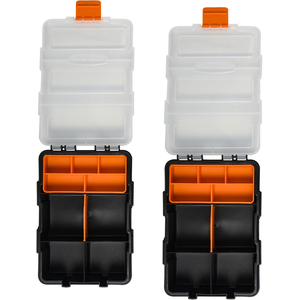 DURHAND DURHAND Set of 4 Plastic DIY Tool Storage Boxes - Orange and Black by DURHAND