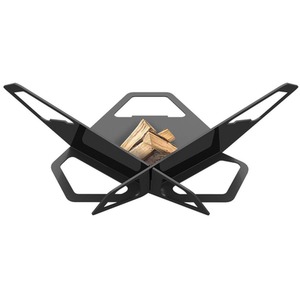 Chic Steel Outdoor Fire Pit - Black by Primrose
