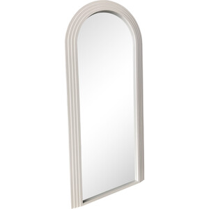Evie Ridged Arch Lean To Mirror - Cream