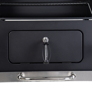 American Large Portable Grill Charcoal BBQ - Black by Charles Bentley