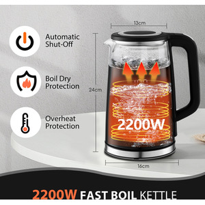 Double Wall Kettle with Temperature Control - Black by Taylor Swoden