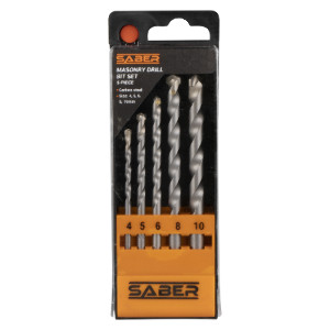 Saber Masonry Drill Bit Set - 5 by Saber
