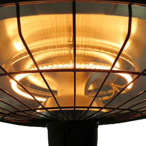 Outsunny Adjustable Power Infrared Halogen Electric Light Heater - Black by Outsunny