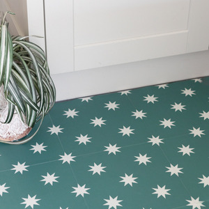 Quadrostyle STARRY NIGHT GREEN Wall Tile and Furniture Vinyl Stickers by Create Your World