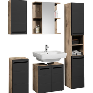 Vista Under Sink Cabinet - Black by Julian Bowen