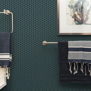 Contour Hexagon Wallpaper - Green by Contour