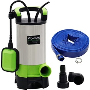 Submersible Water Pump 1100W with Optional Hose by Pro-Kleen