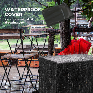 Outsunny Rattan-style 40,000 BTU Propane Gas Fire Pit Table with Cover by Outsunny