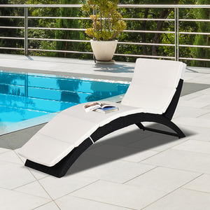 Outsunny Sun Lounger Rattan Hommock by Outsunny
