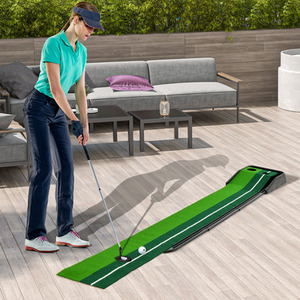 Golf Accessories Putting Mat - Green by Costway