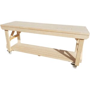 Acorn Wooden Workbench With Wheels by Arbor Garden Solutions