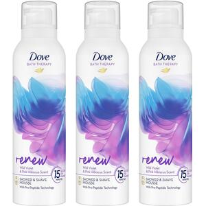 Dove Bath Therapy Renew Shower and Shave Mousse 200ml by Dove