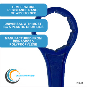 Drum Spanner 51din lid opening wrench for barrels by DNA PACKAGING LTD