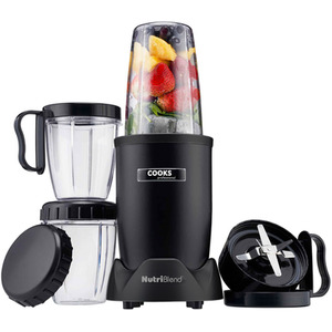 Cooks Professional Nutriblend Smoothie Maker 9 piece Accessory Set - Black by Cooks Professional