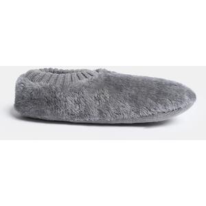 Mens Teddy Marl Fleece Anti Slip Thick Warm Slipper Socks - Charcoal Grey / M/L - UK 9-10 by OHS