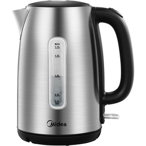 Midea Quick Boil Electric Kettle with Water Level Indicator - Silver by Midea