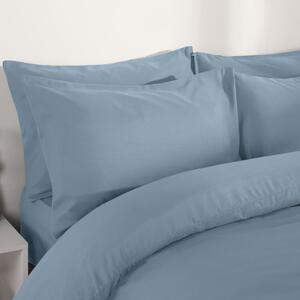 Plain Dyed Duvet Cover Set - Blue / Single by Brentfords