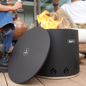 El Fuego Matte Black Fire Pit - Black by Eco Fuego