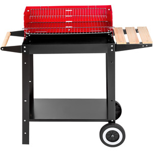 BBQ Grill Charcoal - Black/Red by tectake