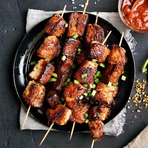 Bar-B-King Bamboo Made BBQ Grilling Skewers - Gold by Bar-B-King