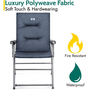 Monarch Folding Padded Camping Chair by Trail