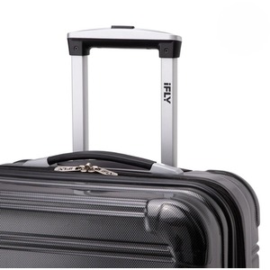 IFLY Hardside Spinner Upright Jet Black - Large - Black by IFLY