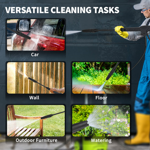 Outsunny 1800W 150 Bar Pressure Washer with Nozzle - Blue by Outsunny