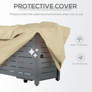 Outsunny Propane Gas Fire Pit Table - Black by Outsunny