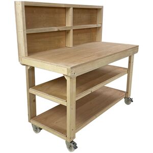 Eucalyptus Hardwood Top Wooden Workbench by Arbor Garden Solutions