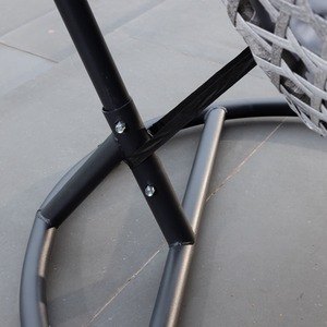 Oakley Swing Single Egg Pod Chair - Light Grey - Light Grey by Artemis Home