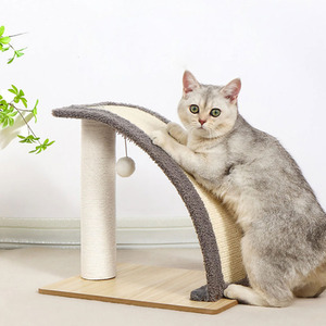 Slope Shape Sisal Cat Scratching Post - Brown by Livingandhome