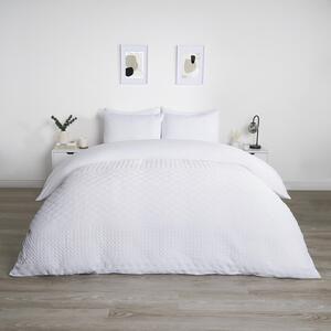 Pinsonic Tribal Duvet Cover Set - White / King by OHS