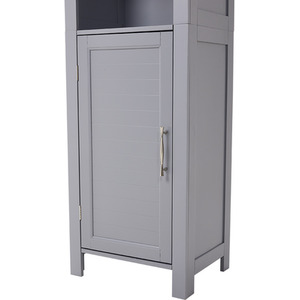 Freestanding Bathroom Tall Cabinet with Blind Door by Livingandhome