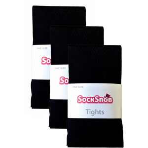 3 Pair Coloured Opaque 80 Denier Plain Block Colour Tights by Sock Snob