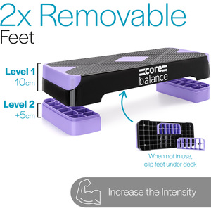 2 Level Exercise Step - Purple by Core Balance