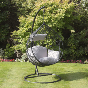 Suntime Naples Single Hanging Cocoon Chair - Black by Suntime