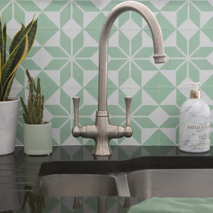 Quadrostyle SCANDINAVIAN LICHEN Wall Tile and Furniture Vinyl Stickers by Quadrostyle