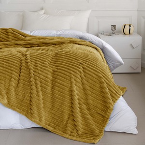 Snug Soft Chunky Ribbed Cord Plush Throw Blanket by Velosso
