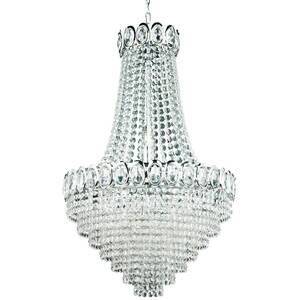 Louis Philipe 6 Light Chandelier Chrome Finish, E14 - Chrome