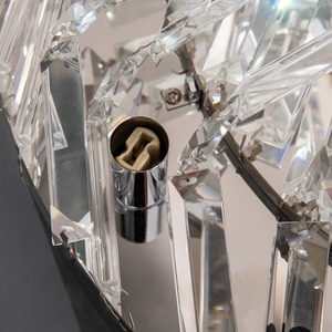 HOMCOM Modern Crystal Ceiling Light Chandeliers - Silver by HOMCOM